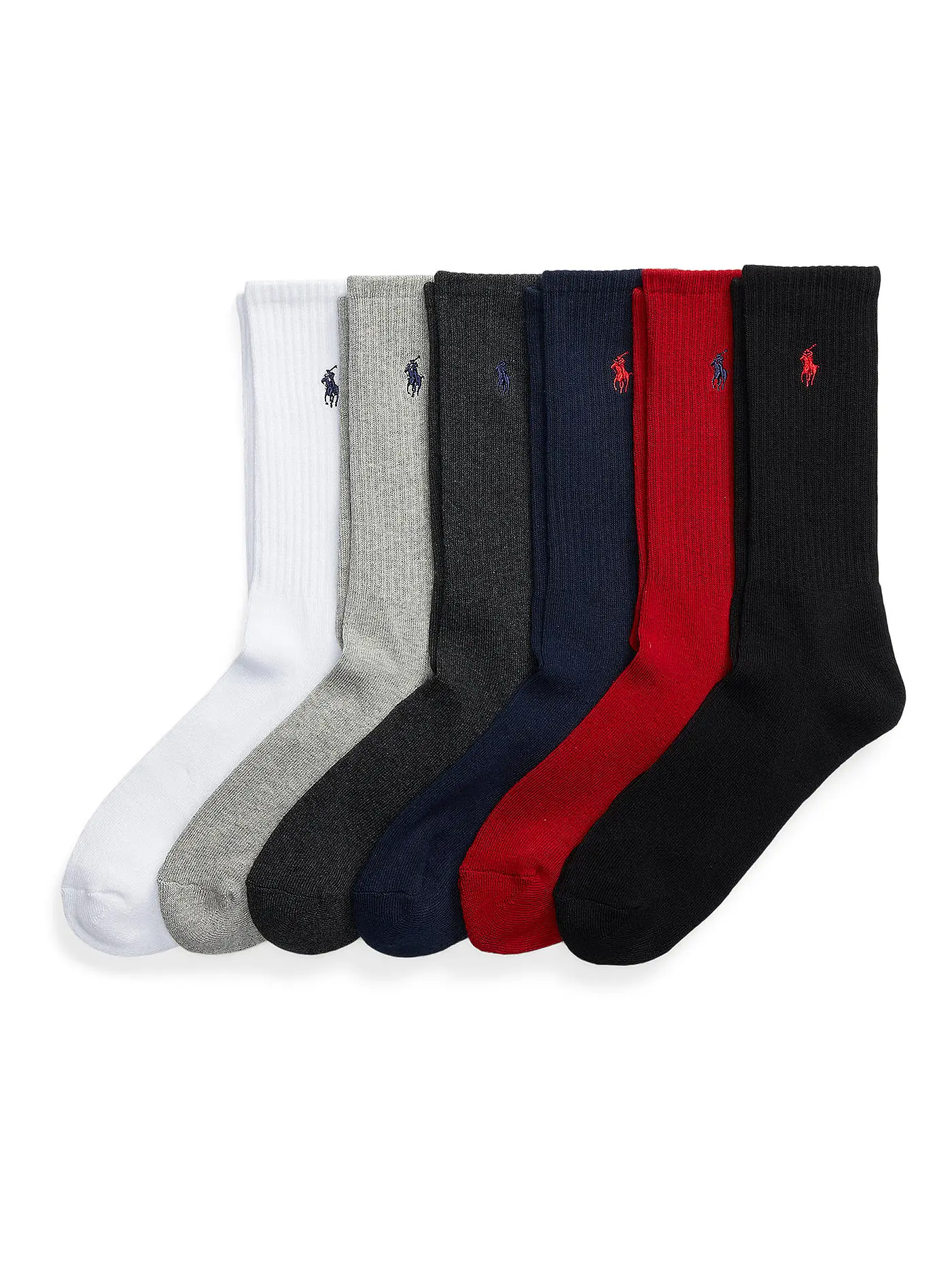 POLO RALPH LAUREN | Socken 6er Pkg. Blr/Red/Char/Hthr/White | 
